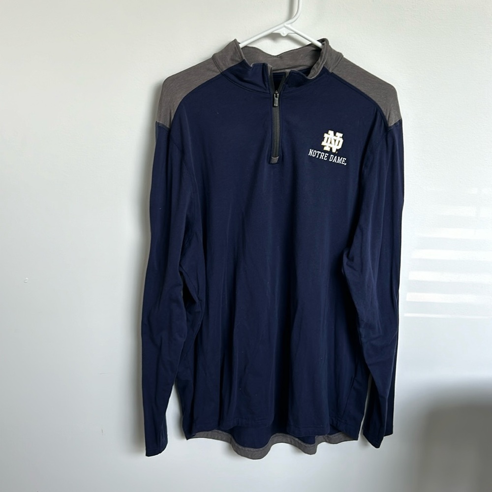 Notre dame under armour quarter zip xl